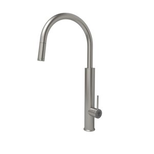 شیر سینک شاوری تک‌منظوره مدل پالیز با پوشش کروم مات